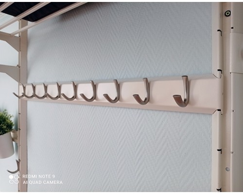 Стеллаж в прихожую для вещей с выдвижной обувницей